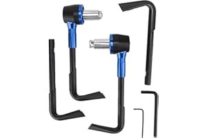 AKOZON Handgrip Guard, Aukson Hand Grip Guard CNC Motorbike Brake Levers Protect Guard Motorcycle Protector Handlebar(Blue)