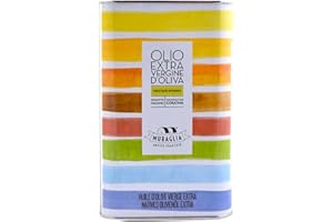 MURAGLIA ANTICO FRANTOIO Frantoio Muraglia, Lattina d'Olio Extra Vergine d'Oliva da 1lt, Colorazione Arcobaleno, Fruttato Intenso