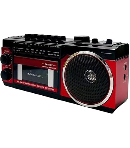 KLIM K8 Lettore Cassette Audio – Registratore Portatile Con Radio AM/FM, Microfono Integrato, Altoparlante E Jack Cuffie 3.5 Mm, Bianco - 2