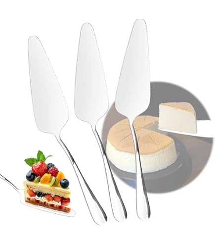 Set 2 Pale Per Torta In Acciaio Inox - Lama Seghettata, Design Ergonomico, Per Feste E Cucina