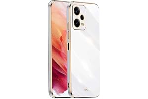 HAOYE Funda para Xiaomi Redmi Note 12 Pro+ (Plus), Carcasa Suave Silicona TPU de Galvanoplastia Cubierta Delgado, Protector TPU a Prueba de Golpes Case Cover. Blanco