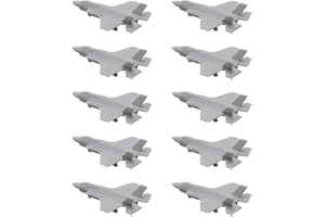 AGSDGAWD 10PCS Fighter Jet Modello F-35A Stealth Fighting Aircraft Modello Di Simulazione Fighter Jet Con Carrello Di Atterraggio Appassionati Di Artigianato FAI DA TE(1/700 (22mm))