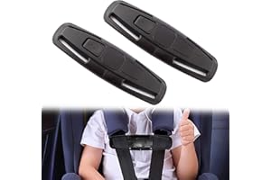 MAGISEL 2 Piezas Clip para Asiento De Coche, Clip De Asiento De Bebé, Clip De Seguridad del Asiento De Coche, Hebilla De Seguridad del Asiento, Hebilla De Seguridad para Niños, Clip Cinturon Silla Bebe(Negro)