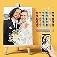 Custom Paint by Number, Personalized Paint by Numbers for Beginner, DIY Canvas Oil Painting Make Your Photo, Color Paint by Number Set Ideal Gift Choice for Family, Friends