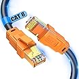 Cavo Ethernet Cat 8 1.5M, 26AWG Lastest 40Gbps 2000Mhz SFTP Patch Cord, Heavy Duty ad alta velocità Cat8 Lan Network RJ45 Cav