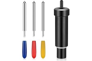 BRIOTA 3 Pcs Explore Deep Cut Blade with Housing, 30/45/60 Degree Fine Point Cut Blade, Sharp Deep Point Blade Compatible with Cricut Maker, Maker 3, Explore Air 3, Air 2, Air, One
