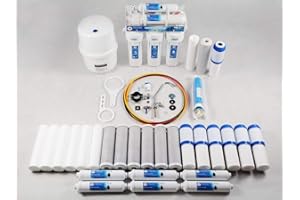 KINDPACK Umkehrosmoseanlage inkl. 3 Jahre Ersatzfilterset - 6 Stufen Filter - NSF Zertfiziert inkl. BIOaktivkohlfilter - leicht einbaubar und ökologisch bestes Trinkwasser für die ganze Familie