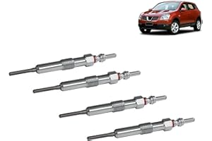 CIUS Heater Glow Plugs, Set of 4 Pieces For Qashqai Juke Note Micra Cube Pulsar NV200 1.5Dci 2008-11065-00Q0E, 82006-82592