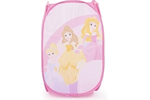 Disney Princesses Papier découpé, Paniere de rangement retractable - 36x36x58H cm - 100% Polyester
