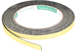 sourcing map Sellante Espuma Cinta 8mm Ancho 1mm Grosor 5m/16.4pies Longitud, Autoadhesivo Burlete para Ventana Puerta Aislamiento