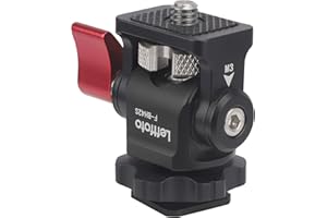 Leftfoto Adjustable Monitor Holder Mount for Camera, Rabbit Cage, Monitor Stabilizer, Hot Shoe Adapter, Bracket Accessories