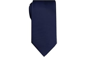 Remo Sartori Made in Italy Men's Extra Long XL Tall Solid Wedding Necktie, Silk Satin