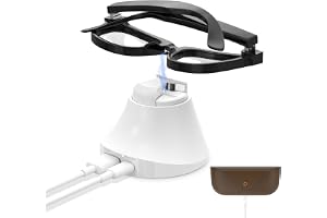 HiBloks magnetisk laddningsstation för Ray-Ban Meta Wayfarer/Skyler Gen 2/1 | Snabbladdningsdocka med LED-indikator kompatibel med Ray-Ban Meta Wayfarer/Skyler Gen 2/1 smarta glasögon tillbehör
