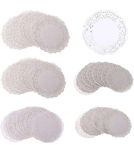 PAPSTAR Napperons Ronds Blancs Diamètre 8,5 Cm - Lot De 500 Pièces