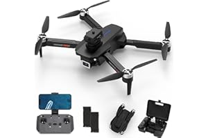 GLXERTVZ Drohne mit Kamera HD 4K,RC Faltbare FPV WiFi Live Übertragung Drohne für Kinder Anfänger,2 Akku Lange Flugzeit,Headless Modus,Flugbahnflug,Hindernisvermeidung,One Key Start/Landen,Headless Modus