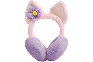 RUIXIA Kinder Ohrenschützer Flauschig Süße Katzenohren Design Winer Warm Ohrenwärmer Kopfbedeckungen Earmuffs Plüsch Ohrenschützer Kälteschutz Warmhalten Accessoire Outdoor für Mädchen Jungen Damen