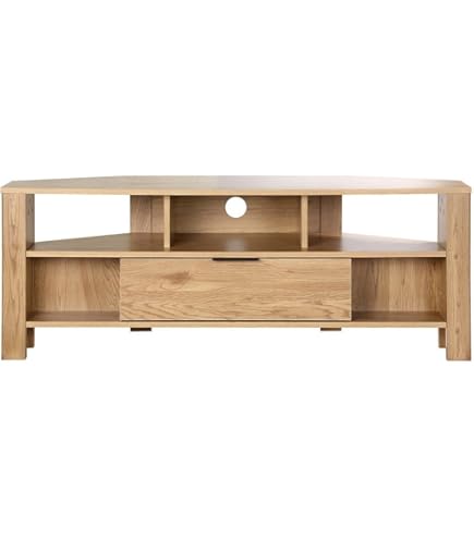 HOCUS PICUS Modern ontworpen tv-meubel voor woonkamer tot 52' tv's - 120 x 40 x 33 cm - eenvoudig te monteren en schoon te maken door Hocuspicus (Eiken HOCUS PICUS Modern ontworpen tv-meubel voor woonkamer tot 52' tv's - 120 x 40 x 33 cm - eenvoudig te monteren en schoon te maken door Hocuspicus (Eiken
