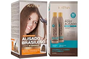 Kativa Keratina & Olio Argan allisciante brasiliano + Pack Post-trattamento 2ud.