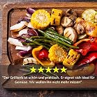 Premium Gemüse-Grillkorb von Grill Republic | Große BBQ-Grillschale aus Edelstahl | Zubehör für Holzkohle – Bild 4