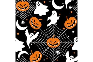 20 servetter halloween pumpor och spöken på spindelnätet som bordsdekoration. Pappersservetter med motiv. Även för decoupage och servettteknik 33 x 33 cm