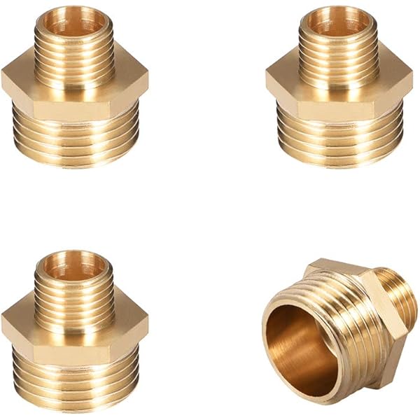 Boutté 3150653 Threaded Tube, Brass, Male, 12 X 17