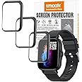 smaate 3D Screen Protector 1.69” or 1.7” compatible with EMOMIR ID208BT, SKG V7 V7 Pro, Laret i18, Boquaw P90, A-TGTGA Y22 Pro, WZWNEER Y20GT, Choiknbo TS29A, Hwagol G20, AKTIN i13, T42 smartwatch