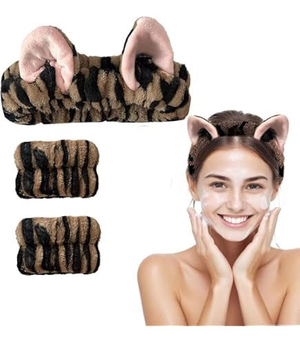 Graziose fasce per capelli in plastica con orecchie di gatto all