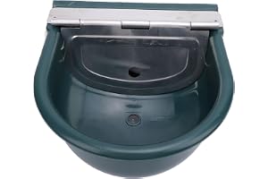 Automatic Animal Drinking Water Bowl Stainless Steel with Float Valve for Cows Goats Farm Large