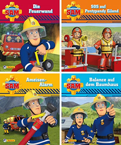 Preisvergleich Produktbild 4er Feuerwehrmann Sam 9-12 (Nelson Mini-Bücher)