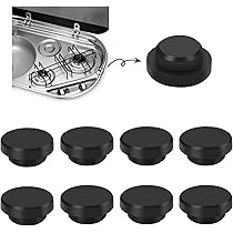 Lot De 16 Caoutchoucs Pour Supports De Casseroles En Caoutchouc Noirs