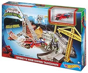 hot wheels spiderman track