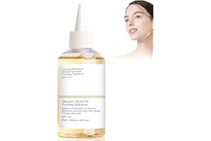 AstraVox Tonico Acido Glicolico 7%, Tonico Esfoliante Viso, Acido Glicolico Viso Restringe i Pori, Rimuove l'Acne, Controlla Il Sebo, Illumina La Pelle Spenta, Delicato Per Tutti i Tipi Di Pelle