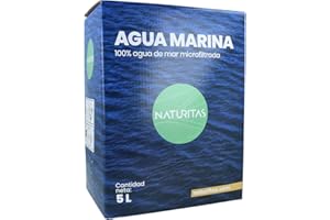 Agua Marina 5 L Naturitas Essentials | Ideal para beber y cocinar | Sin aditivos | Microfiltrada en frío | Agua de la Costa Brava | En contenedor de fibra