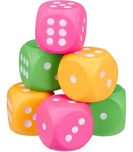 ANBOOR Grote schuimrubberen kubussen voor volwassenen en kinderen, 8 cm, jumbo, grappige dobbelstenen, reusachtig zacht, kleurrijk, voor spelavonden en klasactiviteiten (groen