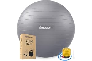 Boldfit Gym Ball for Exercise Anti Burst Exercise Ball with Foot Pump for Workout Yoga Ball for Women and Men Swiss Ball for 