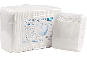 LittleForBig 5500-5800 ml Adulte Couches 10 Pièces - ABDry Blanc Couches (L)