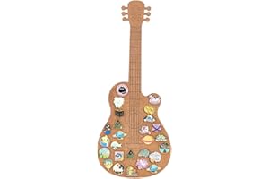 BENECREAT Pannello di Sughero con Spilla per Chitarra, Bacheca Espositiva Da 40x16.7cm, Bacheca In Sughero Montata A Parete per Esposizione di Spille e Spilli, Home Decor
