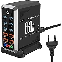 10-in-1 & 1000 W USB C oplader, meervoudig GaN 4 Max PD140W/100W QC20W