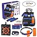 Produktbild Kobwa Kinder Tactical Weste Kit für Hasbro Nerf Guns N-Strike Elite Serie mit Bullet Schultergurt Target Tasche Hand Handgelenk Bands Reload Clip Seamless Face Tube Maske Schutzbrille und Refill Darts