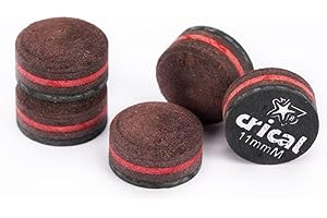 CRICAL 5 Stück Billard-Queue-Spitzen, Ersatzspitzen, 6 Größen, 10 mm, 10,5 mm, 11 mm, 11,5 mm, 12 mm, 13 mm