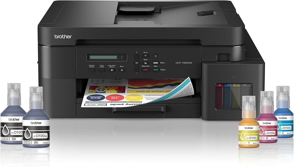 BROTHER DCP-T830DW Çok Fonksiyonlu ADF Dubleks Kablosuz Mürekkep Tanklı Yazıcı, DCP-T830DW