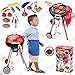 Price comparison product image Kids Super BBQ Barbecue Kettle Charcoal Iron Grill Trolley with Sound Lights Cooking Toy Game Little Sizzle Serve Indoor Garden Outdoor (SI-TY1061)