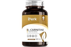 iperk L-Carnitine 1000mg per Servings | 120 Vegan Capsules | High Strength Non-GMO, Gluten Free Supplement | 2 Months Supply