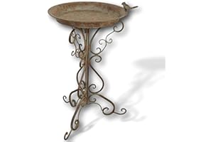 aubaho Vogeltränke Vogelbad Garten Vogelbecken Vogel Tränke Metall 75cm Futterplatz