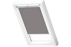 ‎VELUX VELUX Original Dachfenster Verdunkelungsrollo, mit weißer Führungsschiene, Grau, für FK06