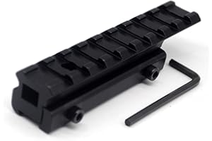 Trirock Neuf Tactique 9 emplacements Queue d'aronde Weaver Picatinny Rail Adaptateur étendre 11 mm à 20 mm Scope Mont Riser