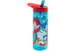 CARTOON Botella Tritan erizo supersónico con boquilla plegable para niños 580 ml BPA Free