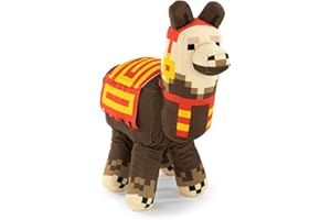 BARRADO Plüsch Minecraft Videospielfiguren - Enderman, Lama, Ozelot, Schwein, Steve, Alex, Creeper, Wolf - Größen je nach Modell - Super Soft Qualität (Lama)