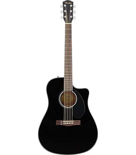 Fender FSR Sonoran Mini Acoustic Guitar with Gig Bag, Black Top