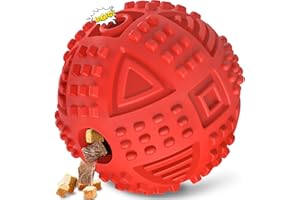 LEGEND SANDY Bolas para dispensadores para Perros, Bolas para Perros IQ para, para Grandes, Juguetes para chirriantes para masticadores agresivos。